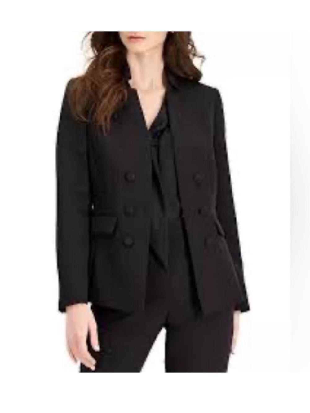 Tahari Arthur Levine NWT black classic dark academia quiet luxury blazer size 8